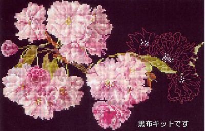 テアグーベルヌール社】Thea_512_05・八重桜黒布・Prunus Blossomt