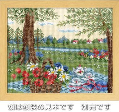 クミリン クロスステッチ完成品 Amazon | LECIEN (ルシアン) 刺しゅうキット 小さな花のフレーム