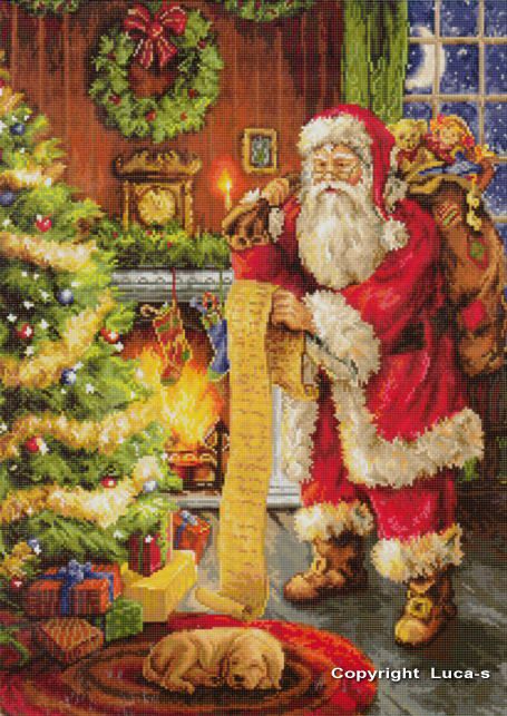 クロスステッチ完成品　クリスマス18ct Dimensions クロスステッチキット クリスマス Woodland Cheer 動物たち